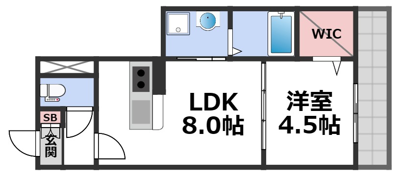 1階の間取り図
