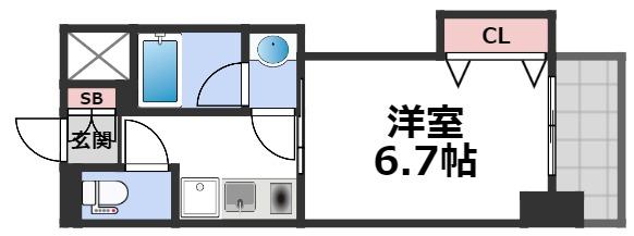 8階の間取り図