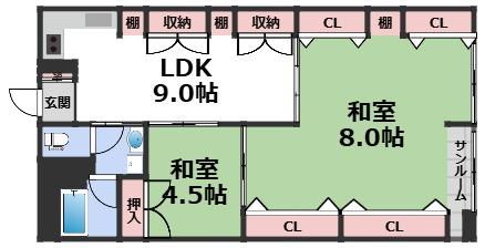 7階の間取り図