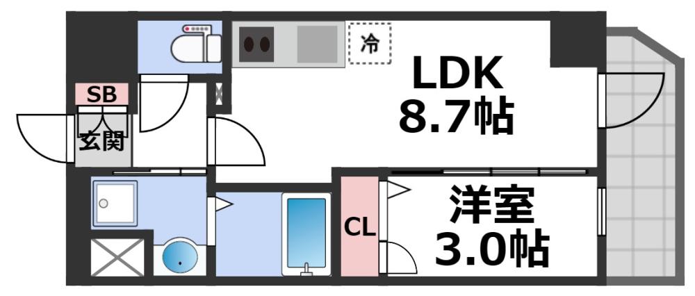 4階の間取り図