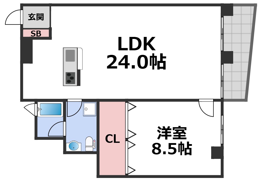 5階の間取り図