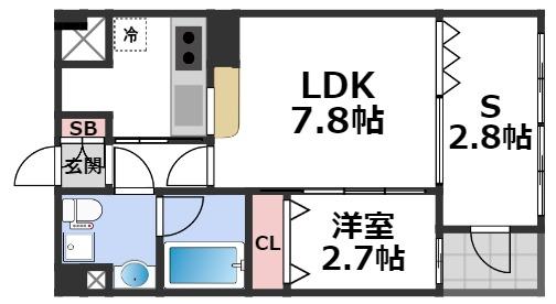 4階の間取り図