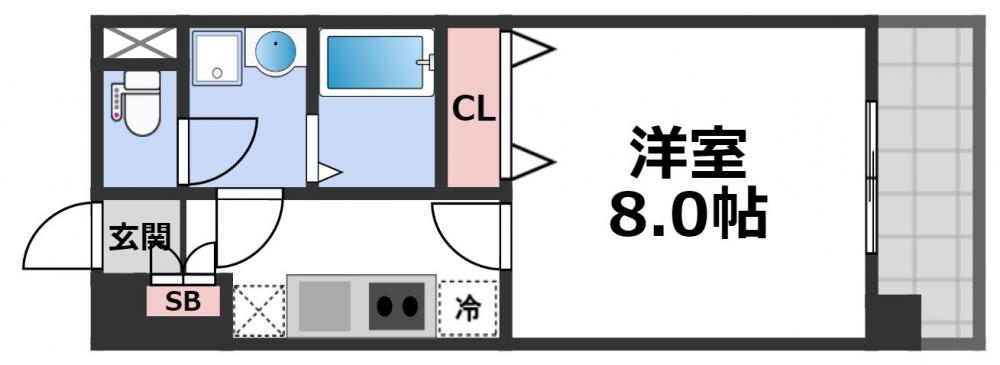 8階の間取り図