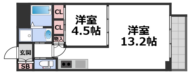 9階の間取り図