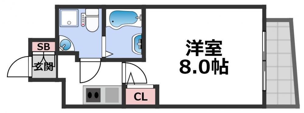 2階の間取り図