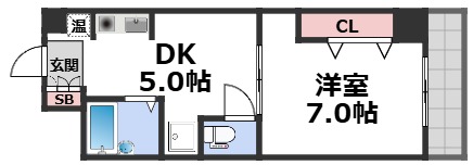 7階の間取り図