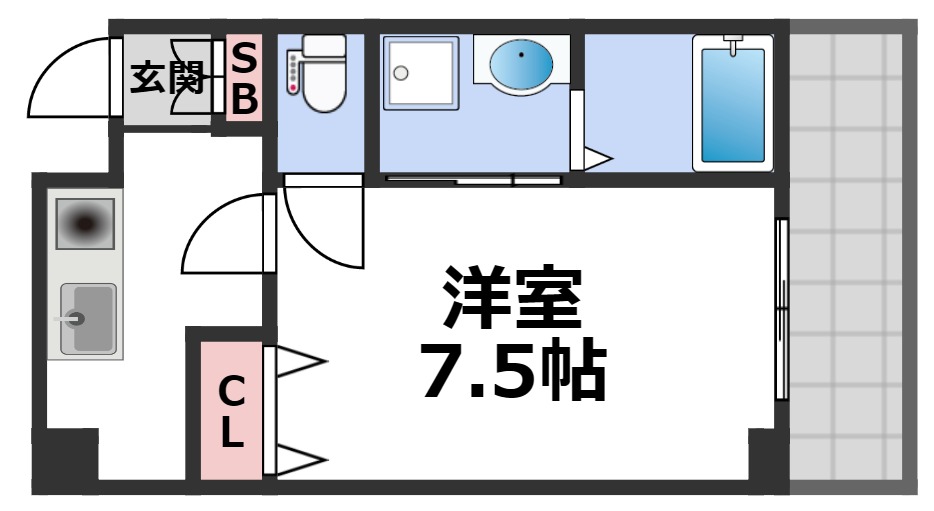 4階の間取り図