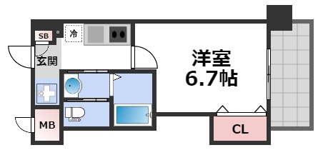 9階の間取り図