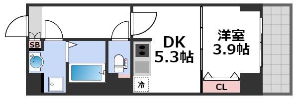 8階の間取り図