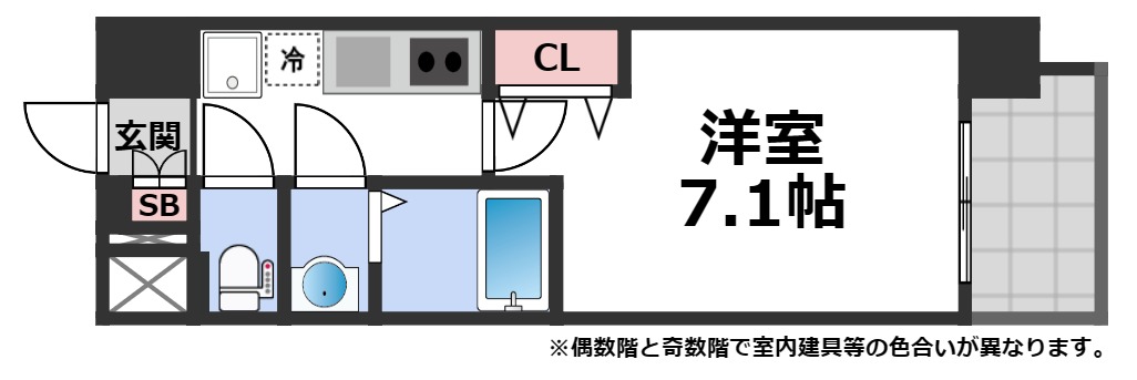 9階の間取り図