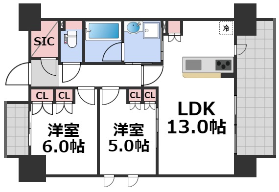 7階の間取り図
