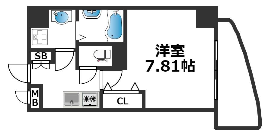 4階の間取り図