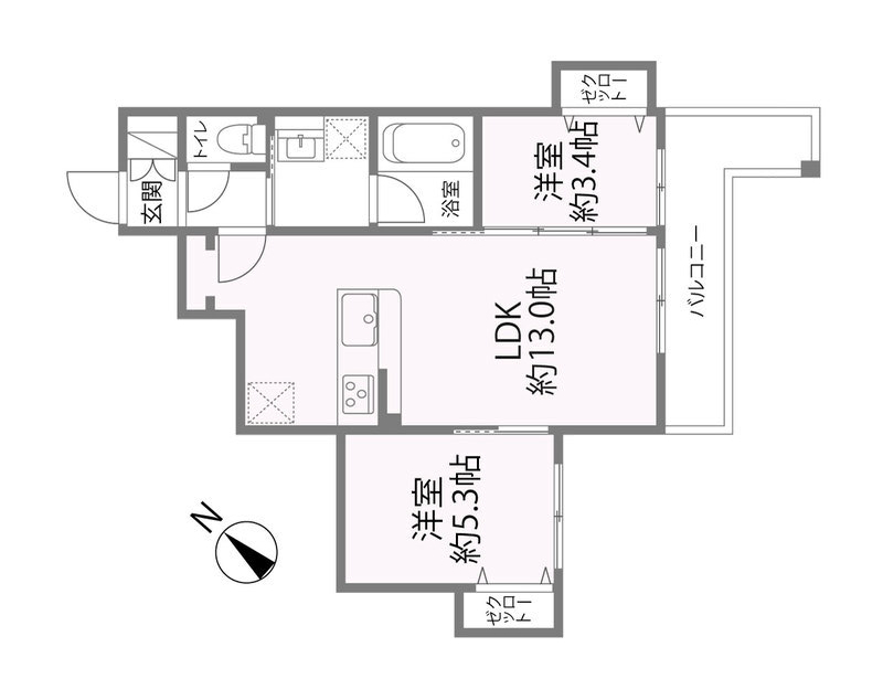 1階の間取り図
