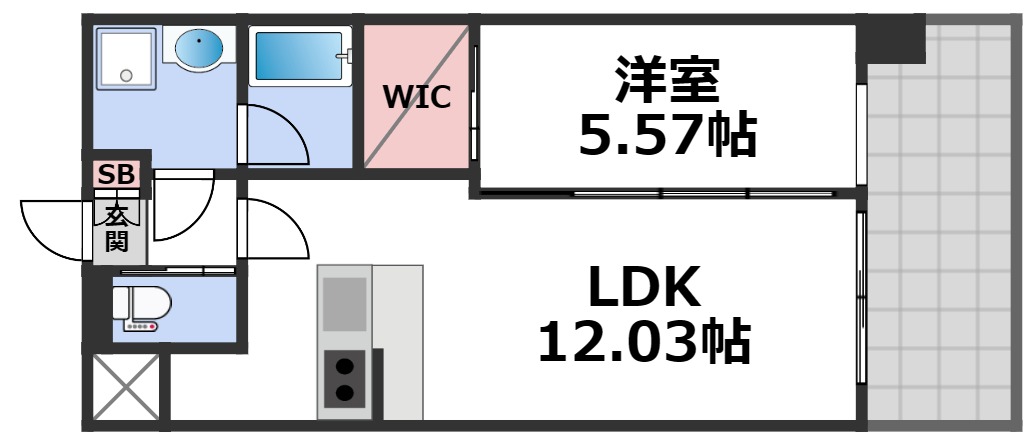 2階の間取り図