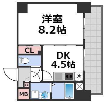 8階の間取り図