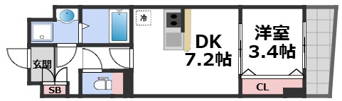 2階の間取り図