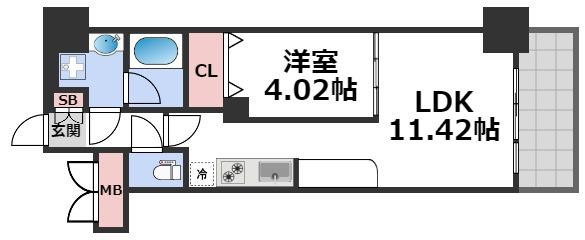 4階の間取り図