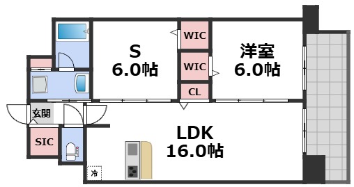 1階の間取り図