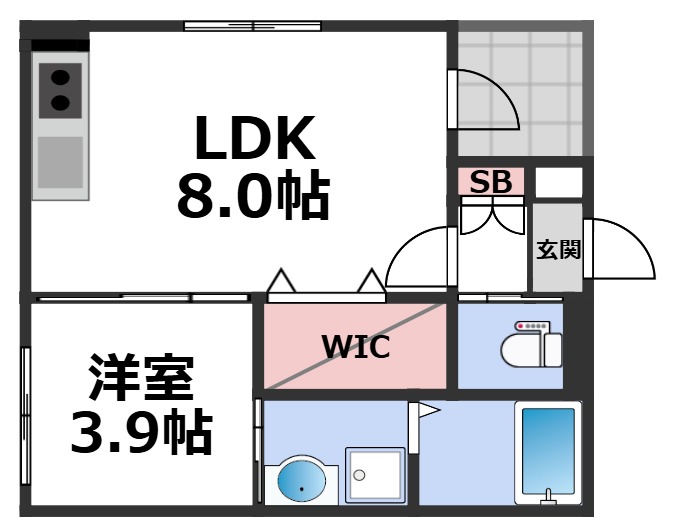 2階の間取り図