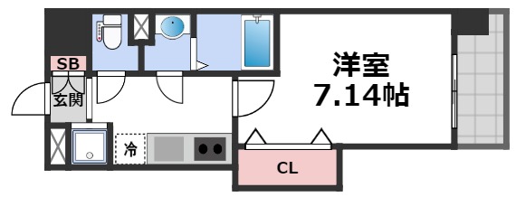 8階の間取り図