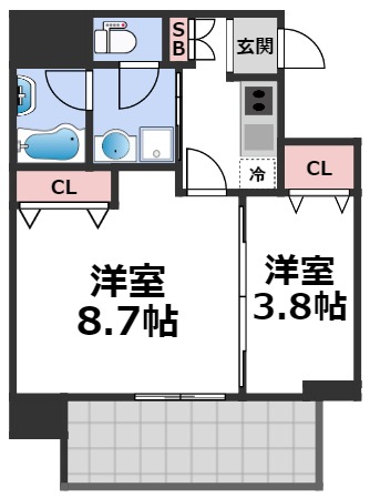 5階の間取り図