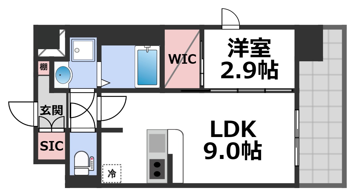 4階の間取り図