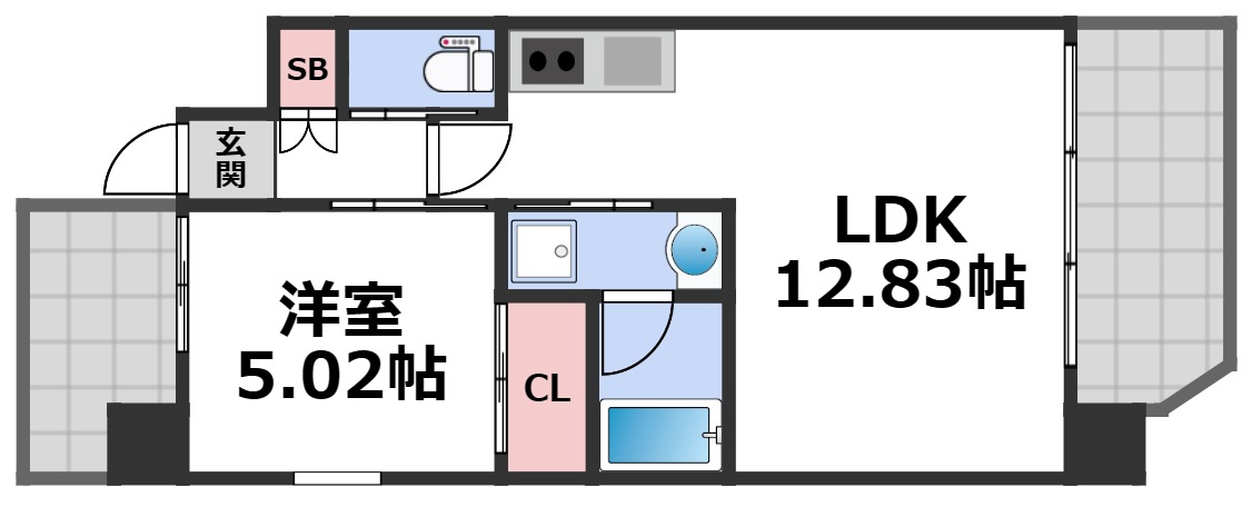 4階の間取り図