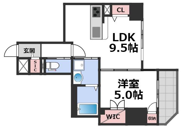 9階の間取り図