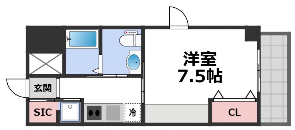 8階の間取り図