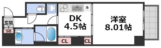 4階の間取り図