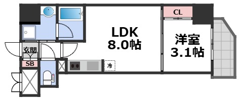 9階の間取り図