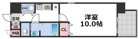 8階の間取り図