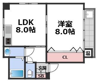 2階の間取り図