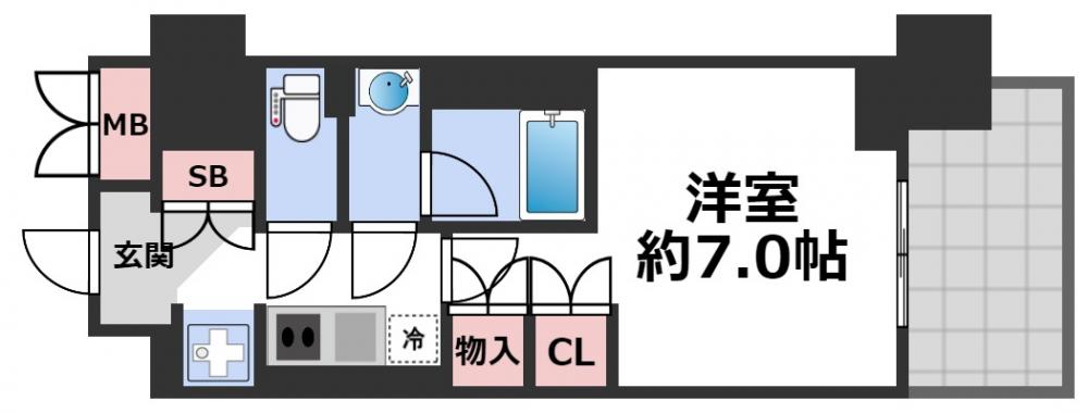 4階の間取り図