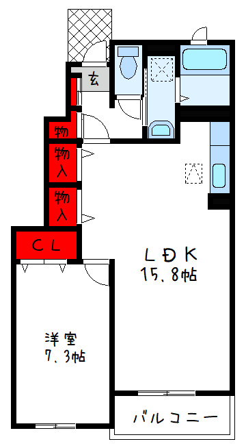 1階の間取り図