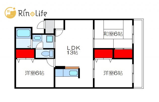 2階の間取り図