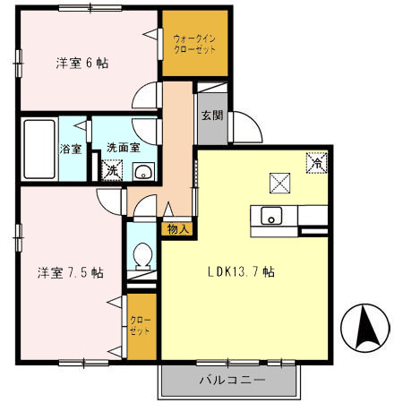 1階の間取り図