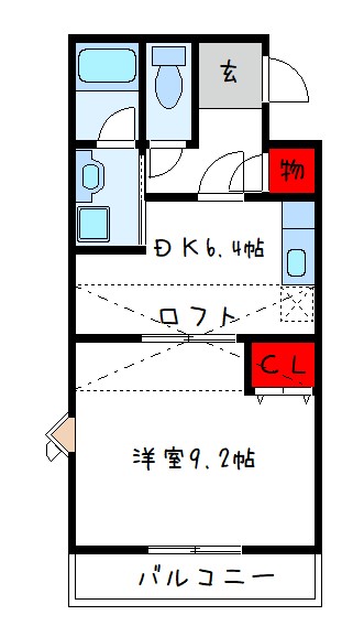 2階の間取り図