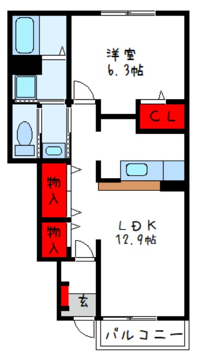 1階の間取り図