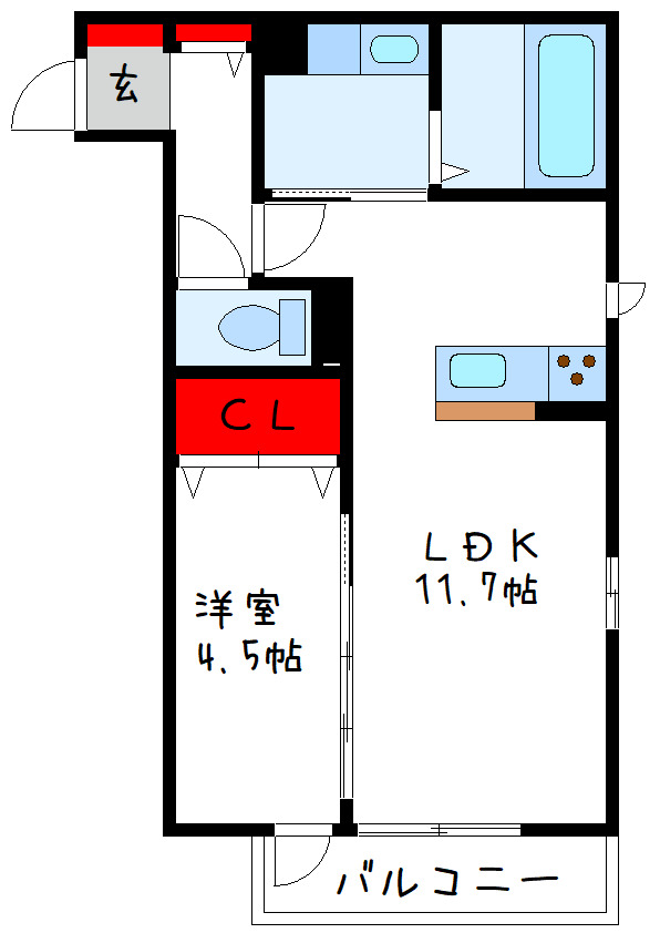 1階の間取り図