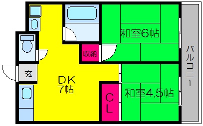 1階の間取り図