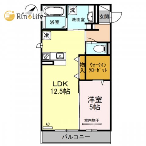 2階の間取り図