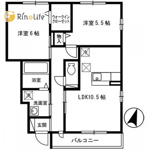 1階の間取り図