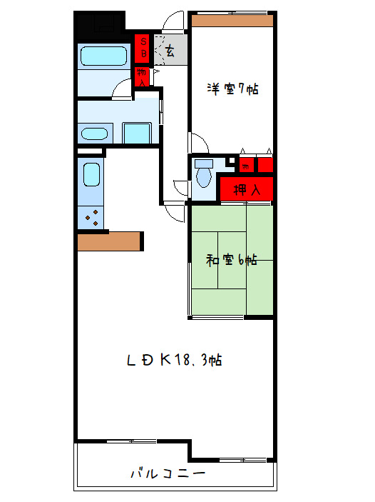 7階の間取り図
