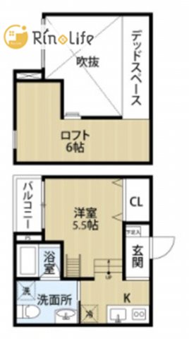 2階の間取り図