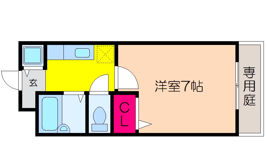 1階の間取り図