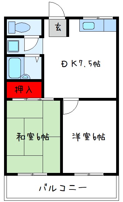 2階の間取り図