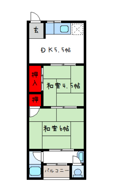 1階の間取り図