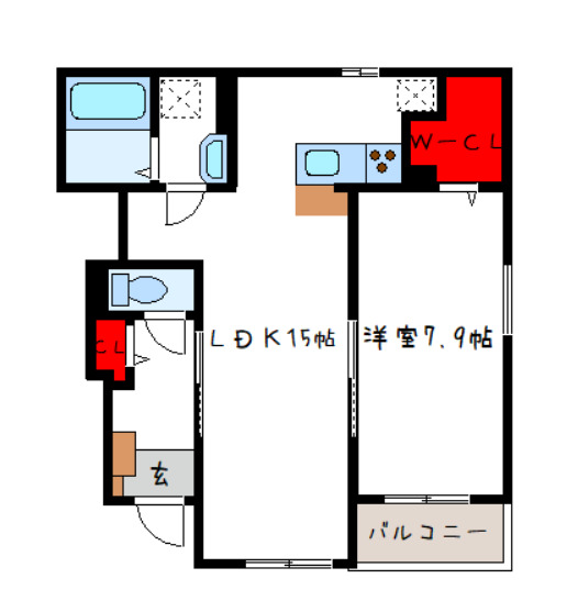 2階の間取り図