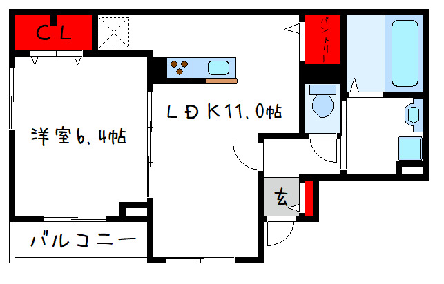 2階の間取り図